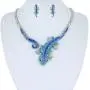 EVER FAITH Austrian Crystal Art Deco Gecko Lizard Necklace Earrings Set EVER FAITH Austrian Crystal Art Deco Gecko Lizard Necklace Earrings Set