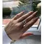 YZZTHQ 2PCS Hugging Band Hug Hands Eternity Couple Rings Sliver Open Adjustable Lover Statement Rings