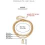 Multilayer Necklaces Anklet Set for Women Gold Plated Snake Link Chain Pendant Necklace Gifts for Girls Jewelry Set