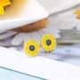 cmoonry Handmade Boho Style Sunflower Bracelet Friendship Jewelry for Women Girl Gift for Family Friends