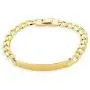 Bling Jewelry Cuban Curb Link Personalized Name Engravable ID Identification Bracelet for Men 180 Gauge 18K Gold Plated Brass 8.5 Inch Bling Jewelry Cuban Curb Link Personalized Name Engravable ID Identification Bracelet for Men 180 Gauge 18K Gold Plated Brass 8.5 Inch