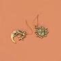 BELUCKIN Asymmetrical Vintage Sun and Moon Face Dangle Earrings with Star for Women Girls