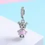 Pink Enamel Girl CZ Dangle Charms Pearl Charm fit Charms Bracelet Necklaces Jewelry Birthday Gifts Pink Enamel Girl CZ Dangle Charms Pearl Charm fit Charms Bracelet Necklaces Jewelry Birthday Gifts