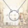 YFN 925 Sterling Silver Karma Choker Necklace Open Circle Choker Necklace for Women Jewelry Gifts