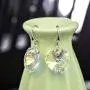 Swarovski Crystal Heart Dangle Hook Earrings for Women Drop Earrings 14K Gold Plated Hypoallergenic Jewelry