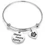 ENSIANTH Ohana Means Family Bracelet Family Member Gift Hawaiian Bracelet Hibiscus Flower Jewelry