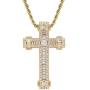 GOODYRZJ Cross Necklace for Women, Dainty Fashion Jewelry Long Gold Silver Cross Necklaces for Women Men Christian Gifts Faith Zircon Chain Pendant Necklace for Women Girls