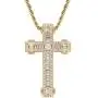 GOODYRZJ Cross Necklace for Women, Dainty Fashion Jewelry Long Gold Silver Cross Necklaces for Women Men Christian Gifts Faith Zircon Chain Pendant Necklace for Women Girls