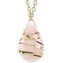 Wrapped Rose Quartz with O Chain Wholesale Gemstone Jewelry Pendant Necklace Wrapped Rose Quartz with O Chain Wholesale Gemstone Jewelry Pendant Necklace