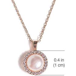 A+O Bridesmaid Jewelry Gift - Freshwater Pearl Stud Earrings or Necklace in Silver, Yellow Gold, Rose Gold