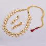 Zephyrr Ethnic Necklace Kundan Choker Gold Necklace Earrings Set Jewelry for Women Wedding Party Wear Indian Fashion Jewelry JAN-2086