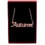 Autumn Name Necklace 18ct Rose Gold Plated Personalized Dainty Necklace - Jewelry Gift Women, Girlfriend, Mother, Sister, Friend, Gift Bag & Box Autumn Name Necklace 18ct Rose Gold Plated Personalized Dainty Necklace - Jewelry Gift Women, Girlfriend, Mother, Sister, Friend, Gift Bag & Box