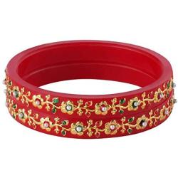 Efulgenz Fashion Jewelry Indian Bollywood Crystal Rhinestone Floral Wedding Bridal Bracelet Bangle Set