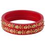 Efulgenz Fashion Jewelry Indian Bollywood Crystal Rhinestone Floral Wedding Bridal Bracelet Bangle Set