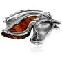 Ian and Valeri Co. Amber Sterling Silver Horse Pendant Necklace Chain 18'' Ian and Valeri Co. Amber Sterling Silver Horse Pendant Necklace Chain 18''