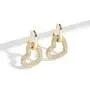 LITRENDY 2021 Fashion 6 Style Hip-hop Geometry Copper Gold-plated Cubic Zirconia Hoop Dangle Earring for Women,Perfect Green Dangle Earrings for Ladies Mothers Day