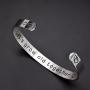 O.RIYA Valentines Day Gifts Jewelry Wifes Gift Lets Grow Old Together, Gift for Her, Valentines Day Wedding Gift, Custom Cuff Bracelet
