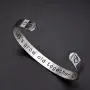 O.RIYA Valentines Day Gifts Jewelry Wifes Gift Lets Grow Old Together, Gift for Her, Valentines Day Wedding Gift, Custom Cuff Bracelet