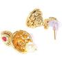Vishal-Vatika Indian Bollywood Style Gold Plated Polki Necklace Set
