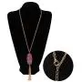 Wowanoo Tassel Necklaces for Women Long Pendant Chain Necklace Oval Stone Necklace Bohemian Sweater Jewelry Wowanoo Tassel Necklaces for Women Long Pendant Chain Necklace Oval Stone Necklace Bohemian Sweater Jewelry