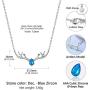 Antler Necklace 925 Sterling Silver Reindeer Animal Horn Jewelry Minimalist Style Clavicle Chain with Personalized Birthstone Charm Deer Antler Charm Necklaces