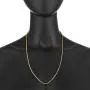 The Bling Factory 2mm-6mm 14k Yellow Gold Plated Twisted Rope Chain Necklace or Bracelet