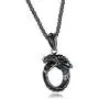 Heavstjer Hip Hop Stainless Steel Dragon Head Medallion Pendant Necklace,22inches Link Chain Heavstjer Hip Hop Stainless Steel Dragon Head Medallion Pendant Necklace,22inches Link Chain