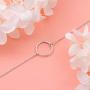 S925 Sterling Silver Dainty Simple Choker Necklace,Rolo Chain,Adjustable 13 inches to 16 inches