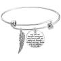 Memory Bracelet with Guardian Angel Loss Jewelry Remember Loved One You Left Me Beautiful Memories Bracelet