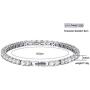 Magnetic Bracelet for Women,Beauty Therapy Titanium Steel Magnetic Bracelets Pain Relief Bracelets Magnetic Women Tennis Bracelet （White）