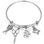 SEIRAA Hairdresser Gift Hairstylist Jewelry Hairdresser Charm Bracelet This Stylist is A Cut Above The Rest Graduation Gift for Stylists
