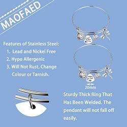 MAOFAED Mothers Day Gift Best Friend Gift Sister Gift Mother daughter Gift Where You Lead I Will Follow