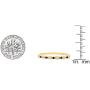 Dazzlingrock Collection 14K Gold Round Blue Sapphire and White Diamond Ladies Bridal Wedding Band