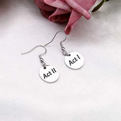AKTAP Theatre Dangle Earrings Director Actor Jewelry Act I Act II Earrings Gift for Theater Lovers