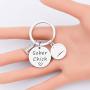 SEIRAA 1/3 Years Alcoholics Anonymous Sobriety Anniversary Keychain for Sober Birthday Sober Chick 12 Steps Jewelry Gifts
