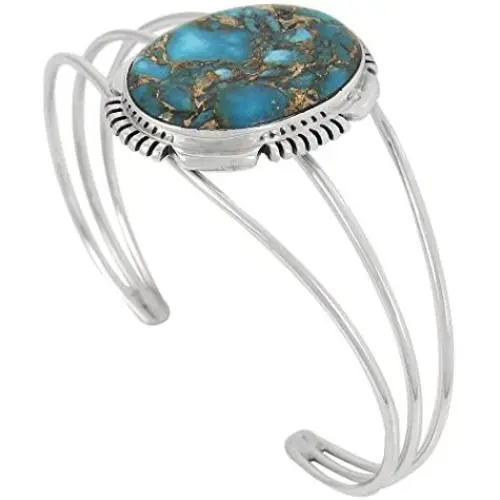 Turquoise Bracelet Sterling Silver 925 Genuine Turquoise Turquoise Bracelet Sterling Silver 925 Genuine Turquoise