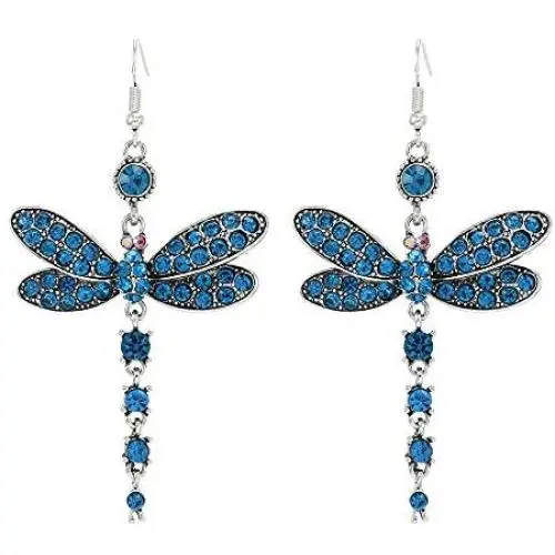 Retro Insect Pendant Drop Earring Dragonfly Designs for Women Girl Friendship Gifts Retro Insect Pendant Drop Earring Dragonfly Designs for Women Girl Friendship Gifts