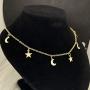 Joyiever Star Choker Necklace Star Necklace for Women,Dainty Star Necklace Choker for Teen Girls Gift