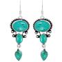 Natural Moonstone Labradorite Lapis Earrings 925 Silver Overlay handmade Dangle Earrings for Women
