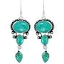 Natural Moonstone Labradorite Lapis Earrings 925 Silver Overlay handmade Dangle Earrings for Women