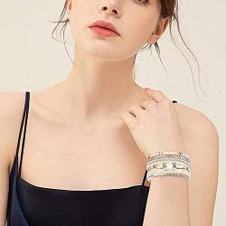 FIBO STEEL Boho Wrap Bracelets for Women Braided Leather Rope Handmade Multi-Layer Cuff Bangle