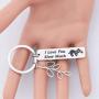 SEIRAA Sloth Hanging Jewelry Cute Animal Sloth Quote Keychain for Sloth Lover Love You Slow Much
