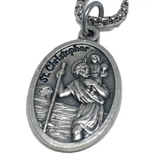 Saint Christopher Necklace By Devo Wears Saint Christopher Necklace By Devo Wears