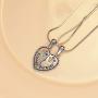 Lanqueen Unicorn Best Friend Necklace BFF Engraved Friendship Jewelry for 2 Friends Sisters Girls Birthday Gifts