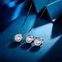 EleQueen 925 Sterling Silver 0.7 Carat Solitaire CZ Dot Pendants Necklace Stud Earrings Jewelry Sets EleQueen 925 Sterling Silver 0.7 Carat Solitaire CZ Dot Pendants Necklace Stud Earrings Jewelry Sets
