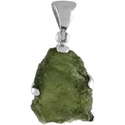 Starborn Sterling Silver Natural 20-30 carat Moldavite Pendant