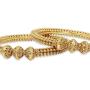 SANARA Gold Plated Ball Design Indian Bollywood Ethnic Polki Bangle set Polki bridal jewelry SANARA Gold Plated Ball Design Indian Bollywood Ethnic Polki Bangle set Polki bridal jewelry