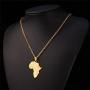 Godyce Africa Map Necklace Jewelry - Gold/Silver-Tone Alloy with Gift Box