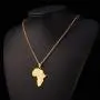 Godyce Africa Map Necklace Jewelry - Gold/Silver-Tone Alloy with Gift Box