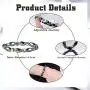 YADOCA 8 Pcs Hematite Magnetic Bracelets Set for Men Women Tigers Eye Bead Bracelet Colorful Elastic Bracelet